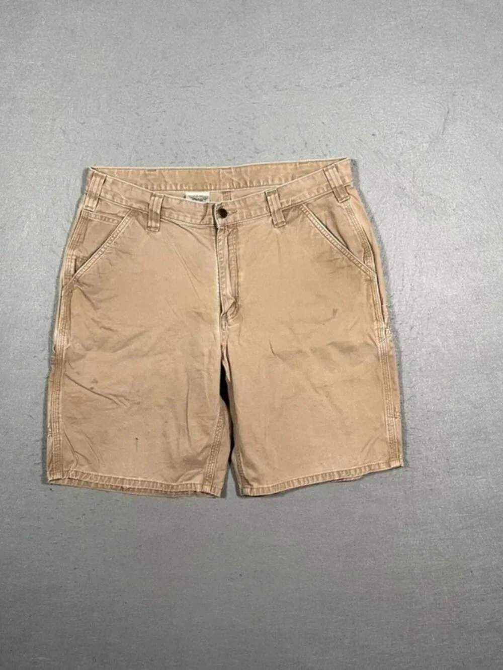 Carhartt Light Brown Carpenter Shorts Workwear W36 I10